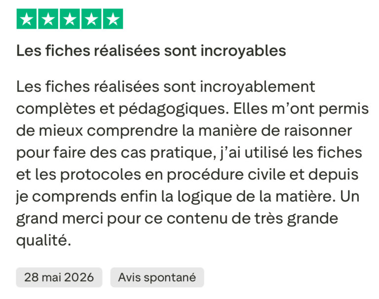 fiches droit